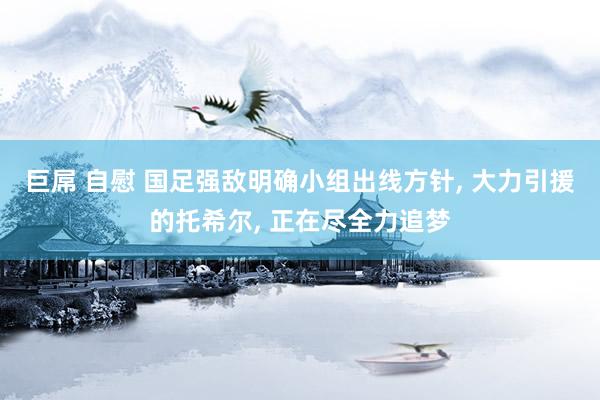 巨屌 自慰 国足强敌明确小组出线方针, 大力引援的托希尔, 正在尽全力追梦